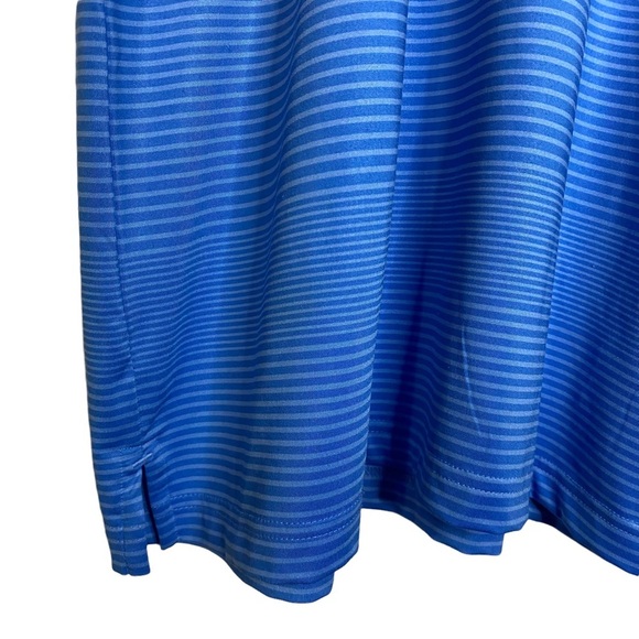 Greg Norman Blue Striped Collared Golf Polo Short Sleeve Shirt Large L - Picture 6 of 16